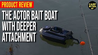 My First Bait Boat  The Actor Bait Boat with Deeper Pro  for Carp Fishing [upl. by Diet]