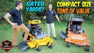 Wright Intensity 36in VS John Deere 636M 36in  StandOn Mower Review [upl. by Sobmalarah]