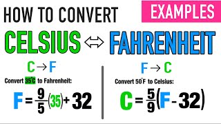 CONVERTING CELSIUS TO FAHRENHEIT amp VICE VERSA [upl. by Wilow498]