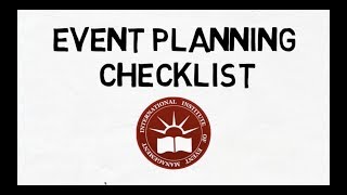 How to Create an Event Planning Checklist [upl. by Eidob]