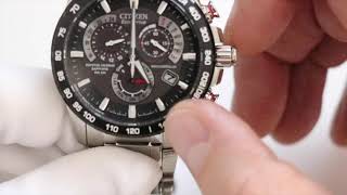 How to SET Citizen watch calibre E650 AT400851E EcoDrive [upl. by Assenev]