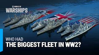 World War 2 Navy Comparison — Fleets Evolution 1939–1946 [upl. by Aicilana]