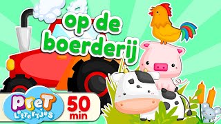 Boerderijdieren Dierengeluiden • Leukste Pretlettertjes Filmpjes op de boerderij [upl. by Meuse]