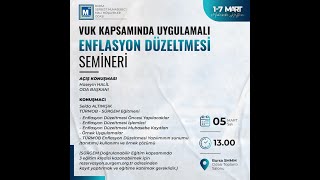 VUK KAPSAMINDA UYGULAMALI ENFLASYON MUHASEBESİ [upl. by Sidney]