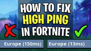 How To Fix High Ping In Fortnite SUPER EASY FIX [upl. by Alanna]