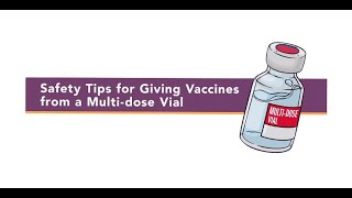 MultiDose Vaccine Vial Injection Safety Tips [upl. by Regor926]