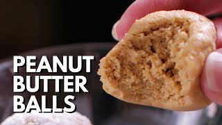 Easy Peanut Butter Balls Recipe  Small Batch [upl. by Blanka22]