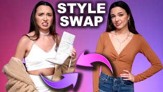 Twin Sisters Swap Outfits  Merrell Twins [upl. by Anelra]