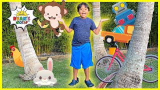 Living and NonLiving Things for kids  learning video with Ryans World [upl. by Ruhl]