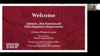 Asbestos Best Practices and OSHA Regulatory Requirements [upl. by Elumas809]