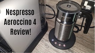 Nespresso Aeroccino 4 Milk Frother Review  Worth upgrading from the Aeroccino 3 [upl. by Kanal]