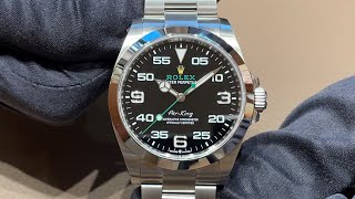 NEW AIR KING 2022 ROLEX  Air King 126900 劳力士空中霸王 40mm [upl. by Fernald]