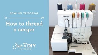 How To Thread a Serger [upl. by Arahset]