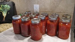 Spaghetti Sauce Canning the Easy Way [upl. by Nniw313]