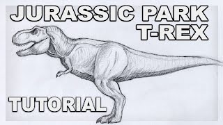 How to Draw TRex Dinosaur  Tyrannosaurus Rex [upl. by Helve]