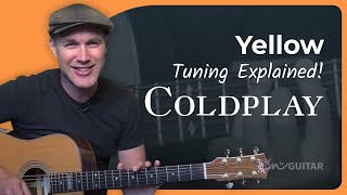 Yellow by Coldplay  Easy Guitar Lesson [upl. by Limak372]