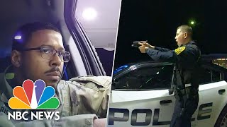 WATCH Police Pull Guns On AfroLatino Army Officer In Traffic Stop  NBC News [upl. by Malda338]