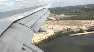 Landing at DCA  Washington DC Ronald Reagan National Airport [upl. by Labaw]