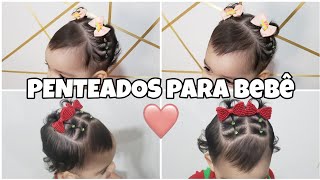 PENTEADOS PARA BEBÊ COM POUCO CABELO 1 [upl. by Fonzie]