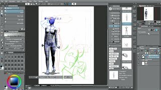 CLIP STUDIO PAINT useful features  3D drawing figures [upl. by Burman]