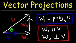 Calculus 3  Vector Projections amp Orthogonal Components [upl. by Naeruat]