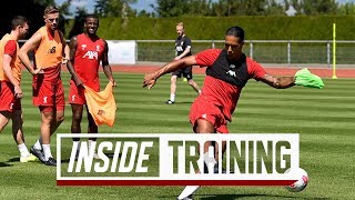 Inside Training Behindthescenes from Liverpools shooting practice in Evian [upl. by Aisatsanna]