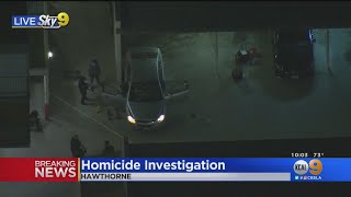 Police Investigate After Man Fatally Shot In Hawthorne [upl. by Maibach]