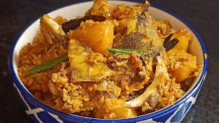 Traditional Bengali Muri Ghonto Recipe A Delicious Fish Head Pilaf  How to Make Muri Ghonto [upl. by Ellocin597]