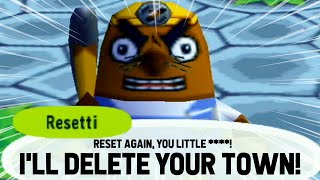 The Best of Mr Resetti in Animal Crossing Nintendo GameCube [upl. by Ivzt]