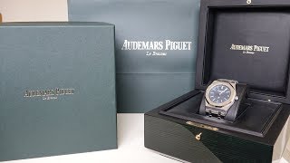 4K Review Audemars Piguet Royal Oak 15202st quotJumboquot Unboxing [upl. by Haseena]