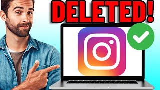 How To Delete Instagram Account On PC 2023 [upl. by Dav]