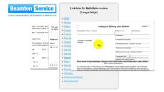 Beihilfe beantragen  Anleitung  BeamtenServicecom [upl. by Eisej606]