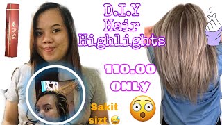 DIY Hair Dye with Highlights ♥️  Easy Highlights [upl. by Ocire]