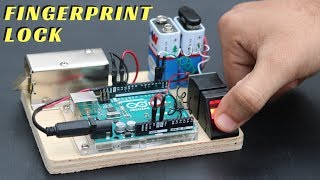 How to Make Fingerprint Door Lock at Home [upl. by Callista248]