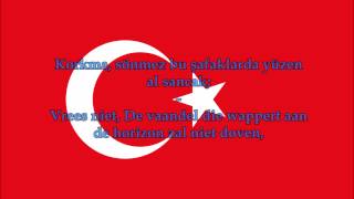 Turks volkslied TRNederlands tekst  Anthem of Turkey [upl. by Eylk]