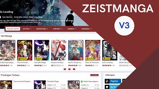 ZeistManga v3 Blogger Theme  Create free manga site [upl. by Idnil]