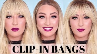 CLIPIN BANGS  Try on  GLAMNANNE [upl. by Sateia]