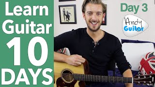 Guitar Lesson 3  Three Little Birds Guitar Tutorial 10 Day Guitar Starter Course [upl. by Annwahs981]