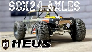 MEUS Racing SCX24 Axles  Innovative amp Functional [upl. by Pega806]