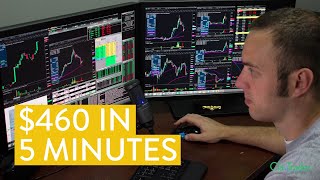 LIVE Day Trading  How I Made 460 in 5 Minutes from start to finish [upl. by Horan]