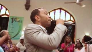 John Legend surprises Baptist Church in West Philly quotHow I Got Overquot [upl. by Anglo]