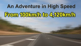 A Visualisation of Speed  From 100kmh to 4120kmh [upl. by Leesa]