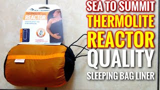 Sea to Summit Reactor Sleeping Bag Liner First Look Review [upl. by Wordoow]