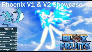 Phoenix V1 amp V2 Showcase BLOX FRUITS [upl. by Macmahon]