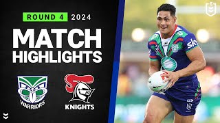 NRL 2024  Warriors v Knights  Match Highlights [upl. by Columbus]