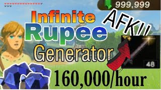 The BEST method for INFINITE RUPEE FARMING while AFK  2020  Zelda BOTW [upl. by Velvet]