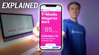 TMobiles New Magenta MAX and Magenta Plans Explained [upl. by Yedsnil]