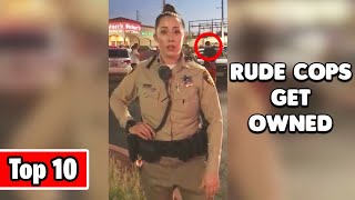 Top 10 Best Moments Rude Cops Got Owned [upl. by Ahsiemaj983]