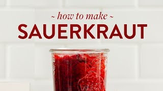 How to Make Sauerkraut  Minimalist Baker Recipes [upl. by Epuladaugairam]