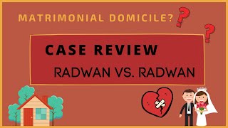 CASE REVIEW  RADWAN VS RADWAN [upl. by Aiuqcaj]